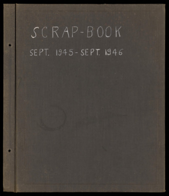Scrapbook, September 1945-September 1946