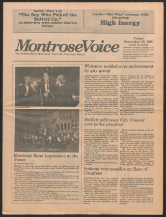 Montrose Voice, No. 48, September 25, 1981