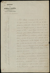 Letter from Juan Nepomuceno Almonte, Ministry of War and Marine, to Vicente Filísola, Division General, 1849 November 3