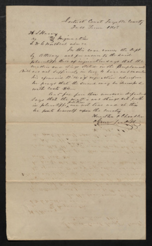 Petition for dismissal of injunction in W. S. Harvey vs. J. W. C. Northcut