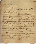 Letter from Joseph E. Field to Mary Jones, 1858 December 29