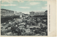 Cotton scene, Public Square, Greenville, Texas