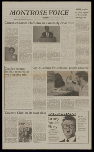 Montrose Voice, No. 465, September 22, 1989