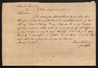 False imprisonment plea