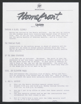 Homefront, April 14, 1982