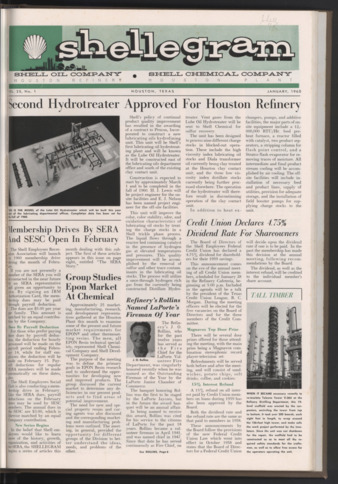Shellegram, Vol. 25, No. 1, January 1960