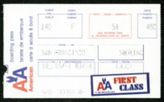 American Airlines Boarding Pass