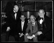 President Philip G. Hoffman with Dr. James Whitehurst, Harry Fouke and Dean James Taylor