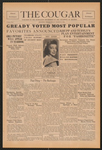 The Cougar, Vol. 2, No. 21, March 6, 1936