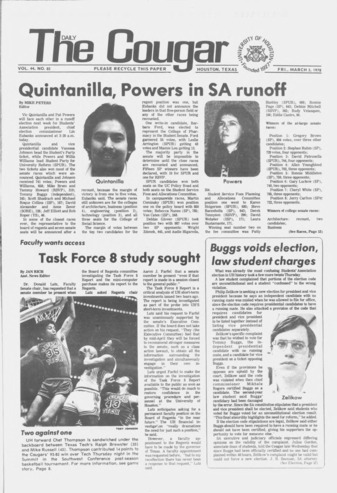 The Daily Cougar. Vol. 44, No. 85, March 3, 1978.