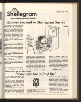 Shellegram, Vol. 45, No. 35, November 13, 1980