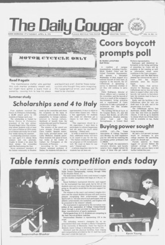 The Daily Cougar. Vol. 44, No. 110, April 18, 1978.