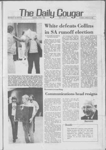 The Daily Cougar. Vol. 46, No. [108], March 18, 1980.