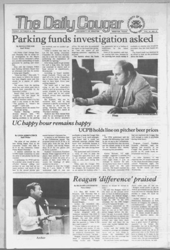 The Daily Cougar. Vol. 47, No. 39, October 24, 1980.