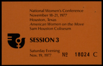 National Women's Conference, Session 3 card