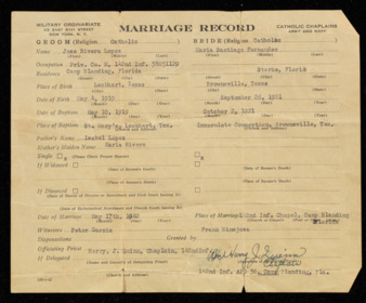 Marriage Record