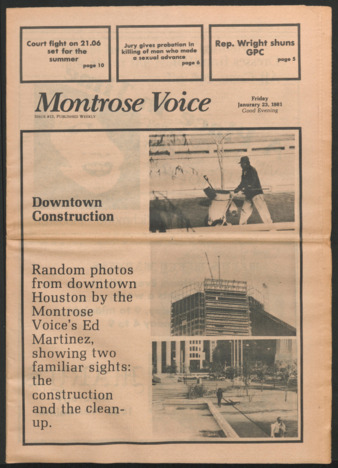 Montrose Voice, No. 13, January 23, 1981