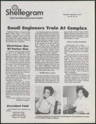 Shellegram, Vol. 42, No. 33, September 8, 1977