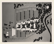 Architectural model of University of Houston-Clear Lake's Bayou Building