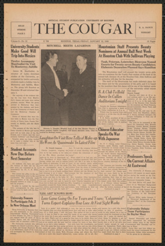 The Cougar, Vol. 6, No. 13, January 12, 1940