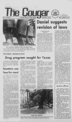 The Daily Cougar. Vol. 41, No. 88, March 26, 1975.