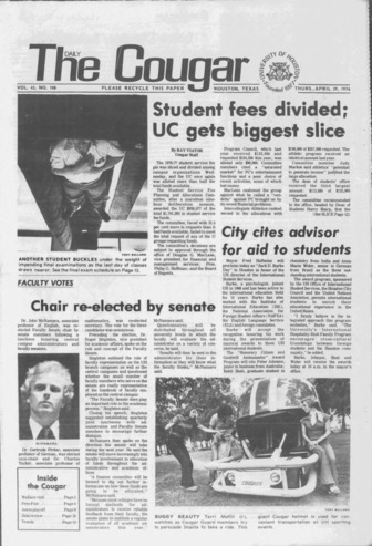 The Daily Cougar. Vol. 42, No. 108, April 29, 1976.