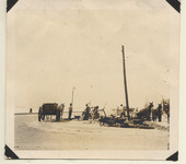 Workers repairing Seawall Boulevard