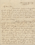 Letter from Mary Jones to Cromwell Anson Jones, 1880 November 8