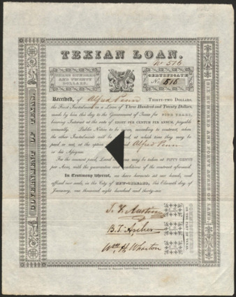Texas Loan Bond No. 516