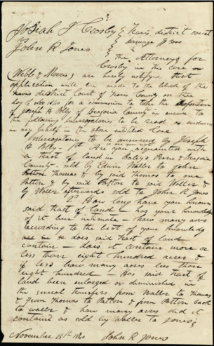 Court document in Crosby v. Jones