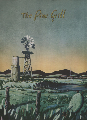 The Pine Grill menu, July 1, 1949