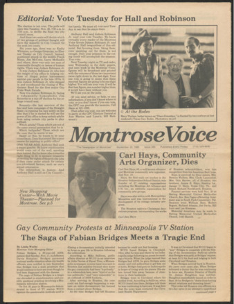 Montrose Voice, No. 265, November 22, 1985