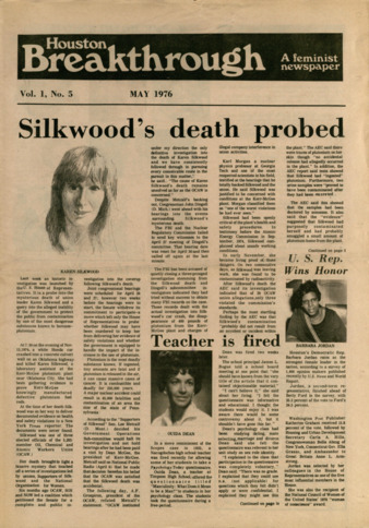 Houston Breakthrough, Vol. 1, No. 5, May 1976