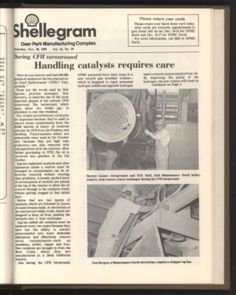 Shellegram, Vol. 45, No. 36, November 20, 1980