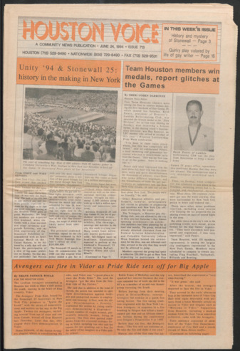 Houston Voice, No. 713, June 24, 1994
