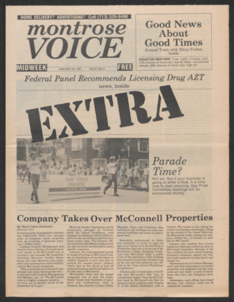 Montrose Voice, No. 326-A, January 20, 1987