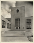 Tower entrance of the Roy G. Cullen Memorial Building