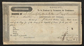 Receipt to Jacob Snively