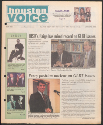 Houston Voice, No. 1054, January 5, 2001