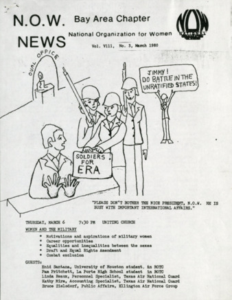 NOW News Bay Area Chapter, Vol. 8, No. 3, March 1980