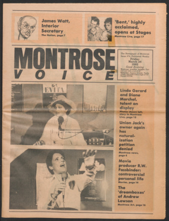 Montrose Voice, No. 74, March 26, 1982