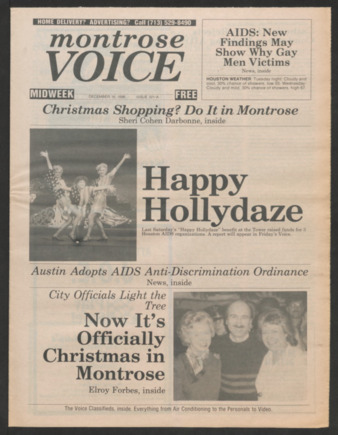 Montrose Voice, No. 321-A, December 16, 1986