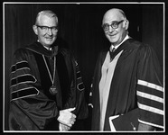 President Philip G. Hoffman with W.D. McElroy