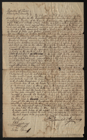 Assignment of bond to Anthony Butler