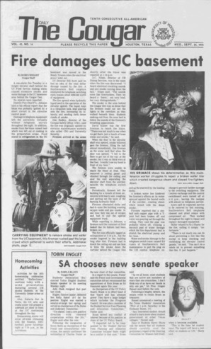 The Daily Cougar. Vol. 42, No. 14, September 24, 1975.