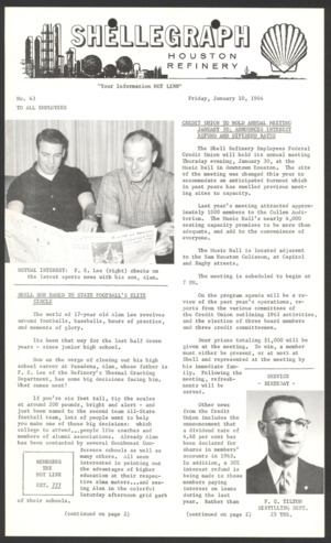 Shellegraph, No. 43, January 10, 1964 