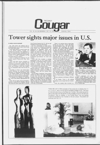 The Daily Cougar. Vol. 45, No. 38, October 18, 1978.