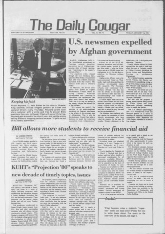 The Daily Cougar. Vol. 46, No. 72, January 18, 1980.