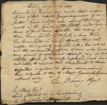 Letter from Timothy Pickering to Lord Sterling, 1777 August 10