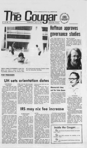 The Summer Cougar. Vol. 39, No. 112, July 5, 1973.